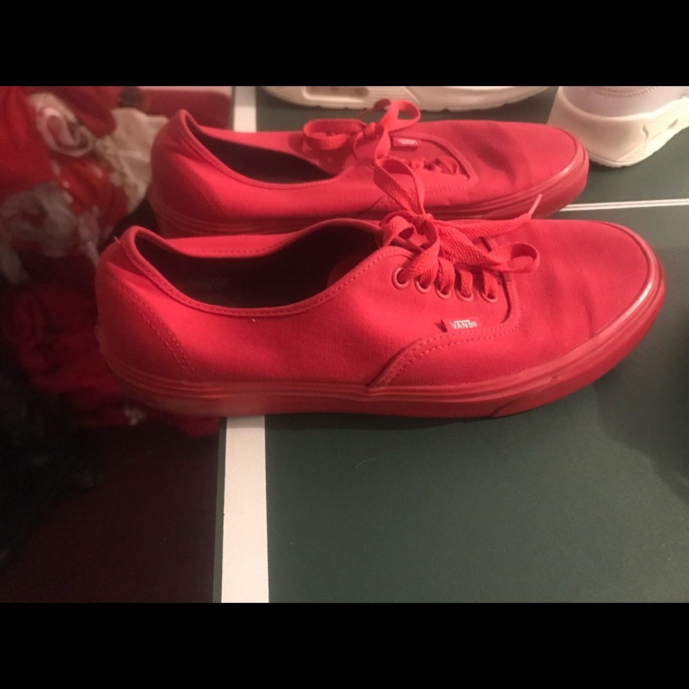Brand new red vans size 10